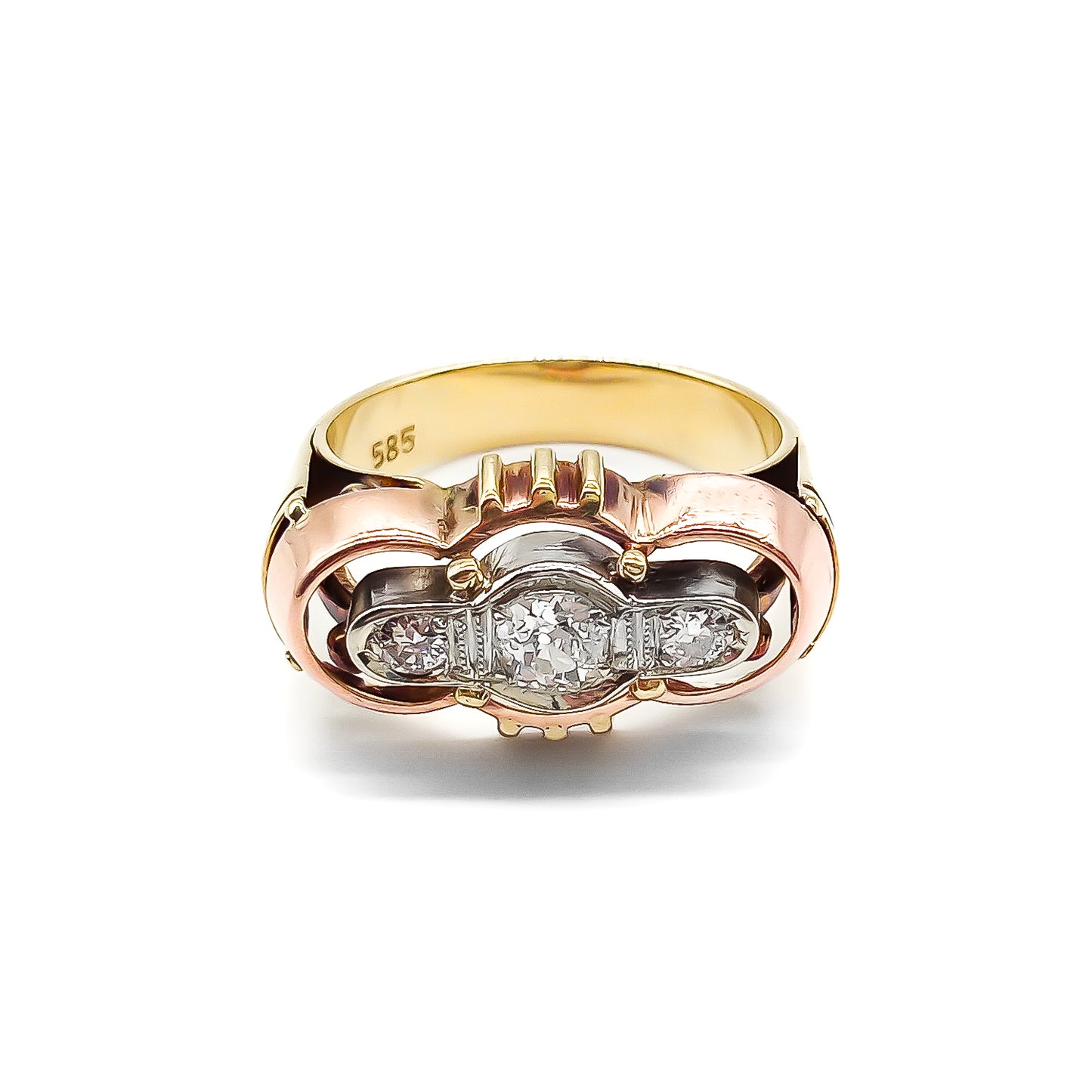 14ct Gold Art Deco Diamond Ring