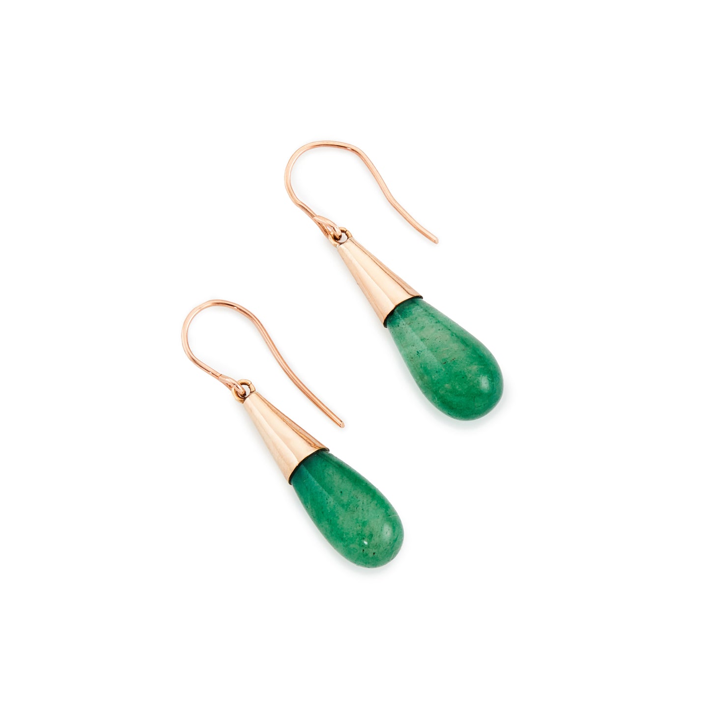 14ct Gold Aventurine Earrings