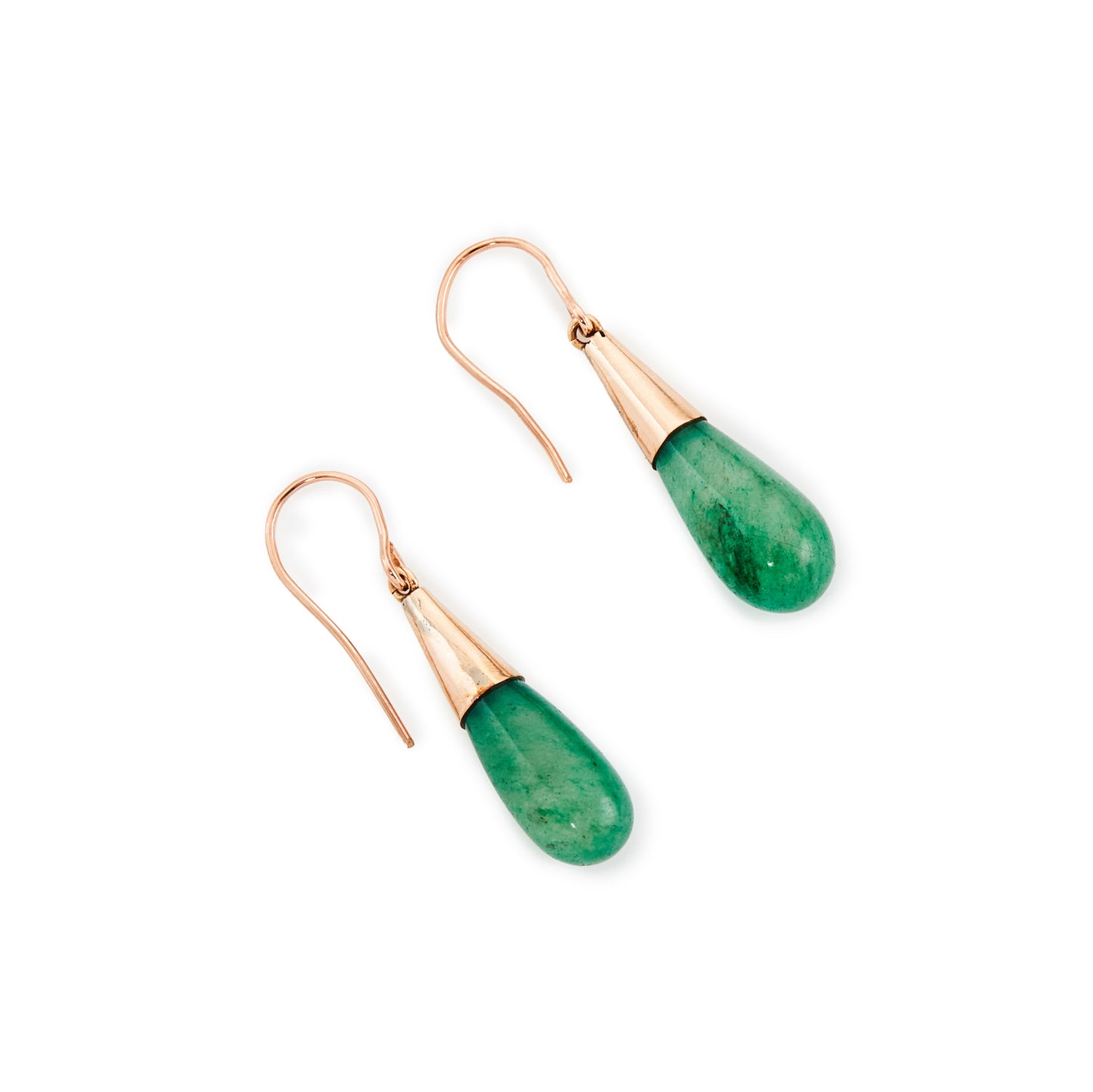 14ct Gold Aventurine Earrings