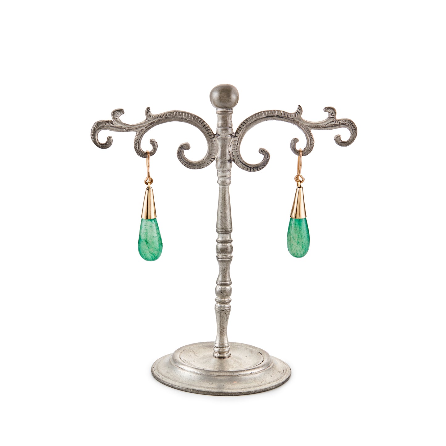 14ct Gold Aventurine Earrings