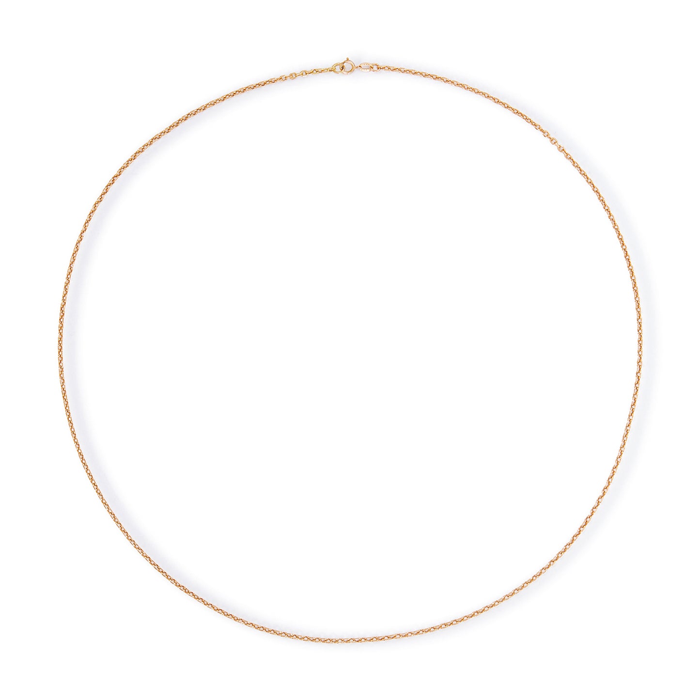 Classic 18ct gold belcher link chain.