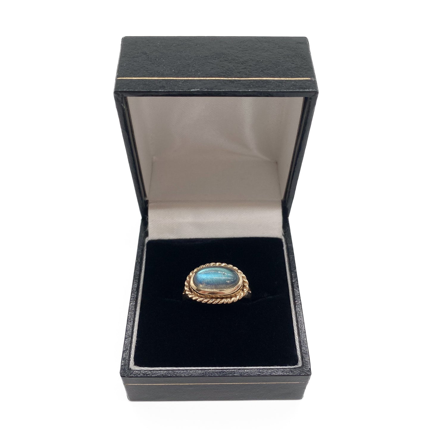 9ct Gold Labradorite Ring