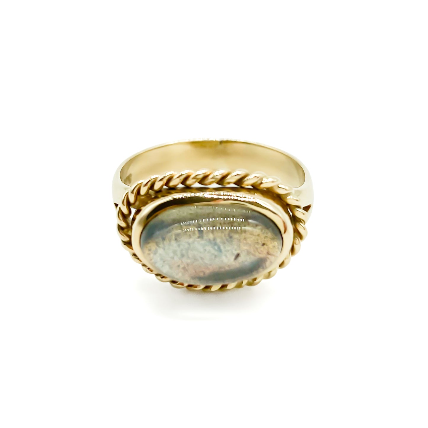 9ct Gold Labradorite Ring