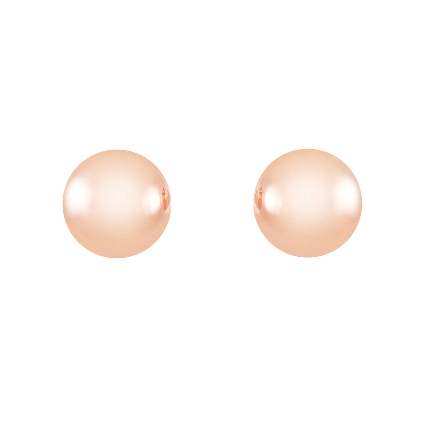Classic 9ct rose gold dome stud earrings. Earrings are hollow and therefore easy to wear.