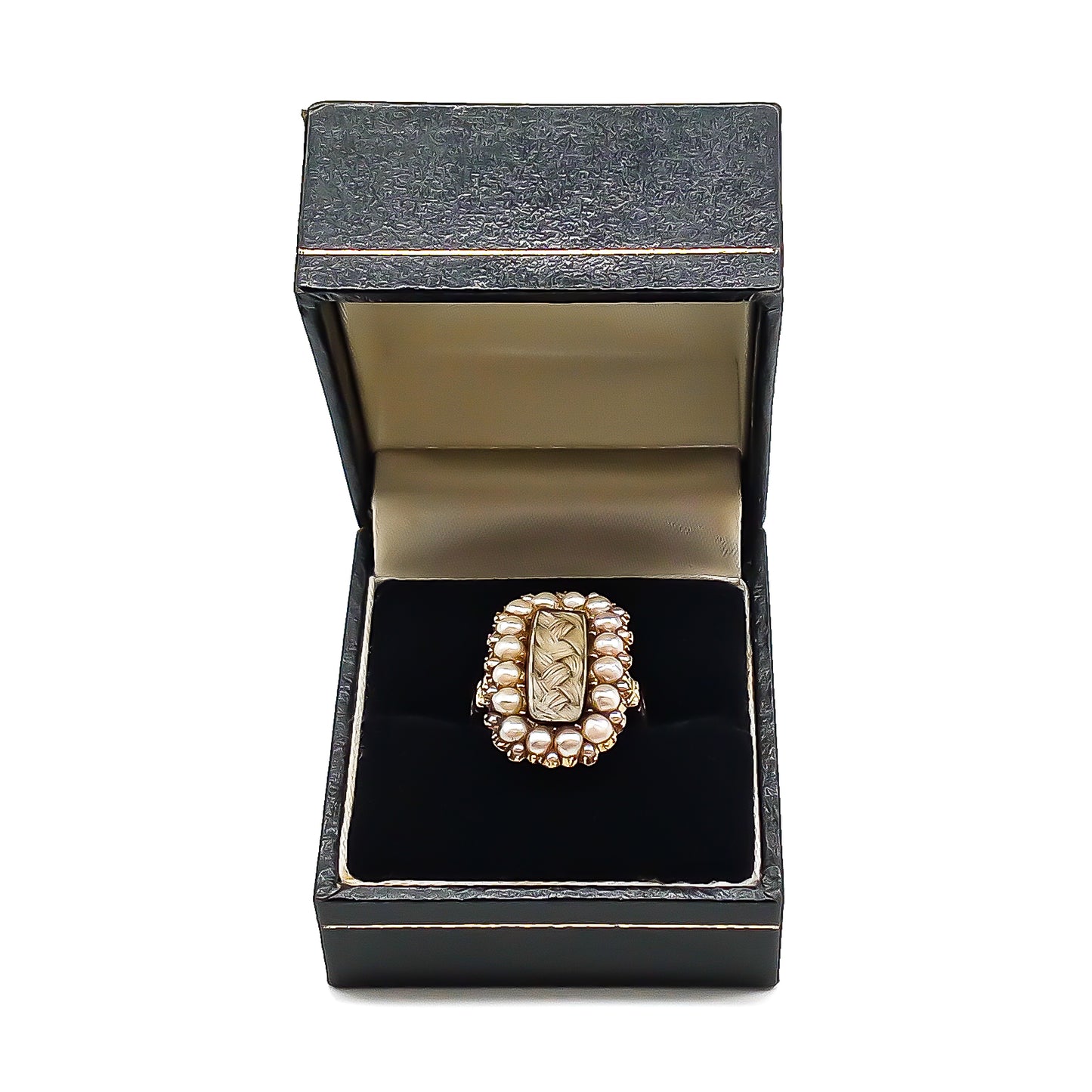 Georgian 15ct Gold Pearl Mourning Ring