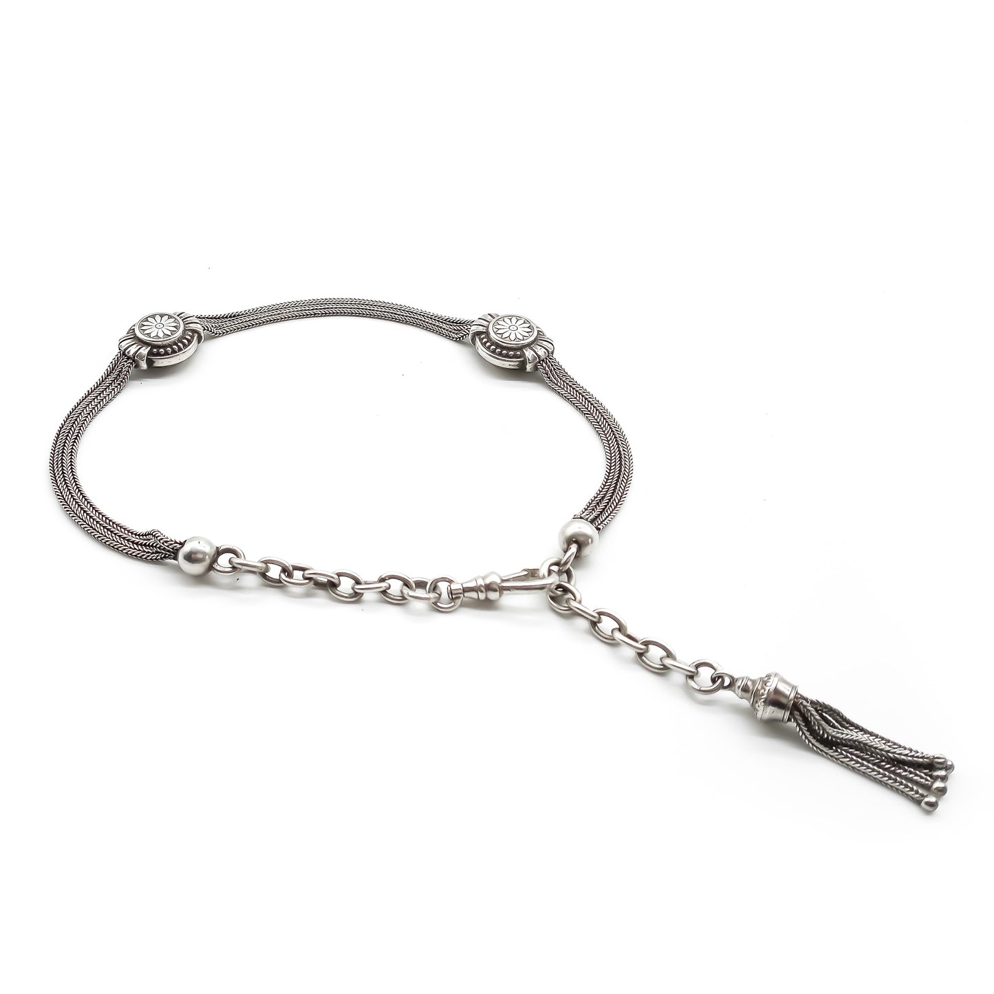 Silver Victorian Albertina Bracelet