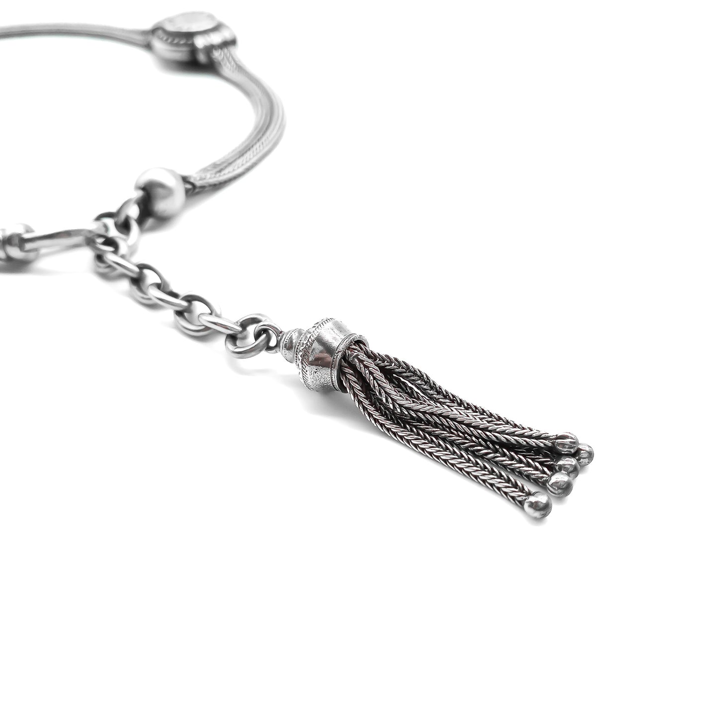 Silver Victorian Albertina Bracelet