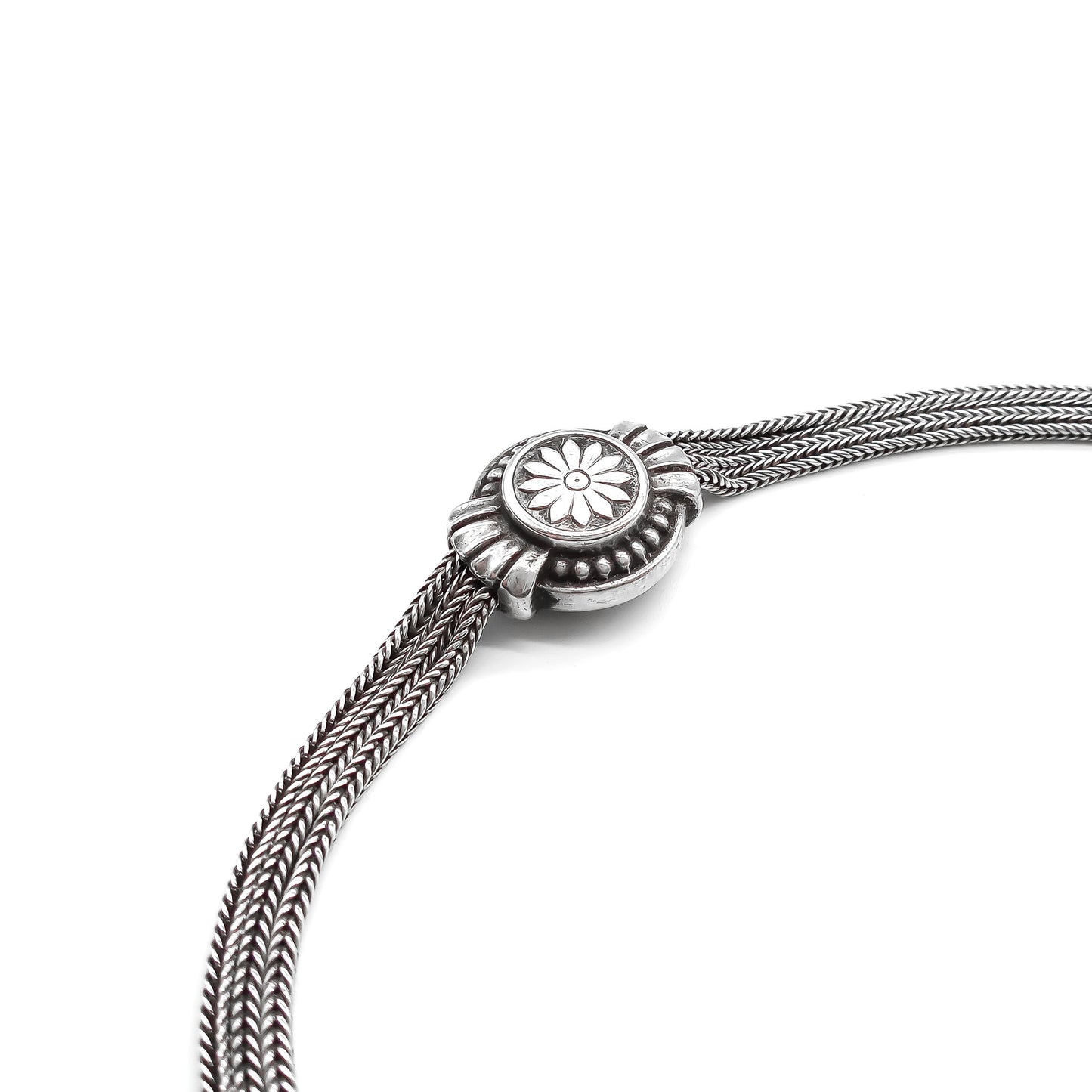 Silver Victorian Albertina Bracelet