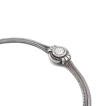Silver Victorian Albertina Bracelet