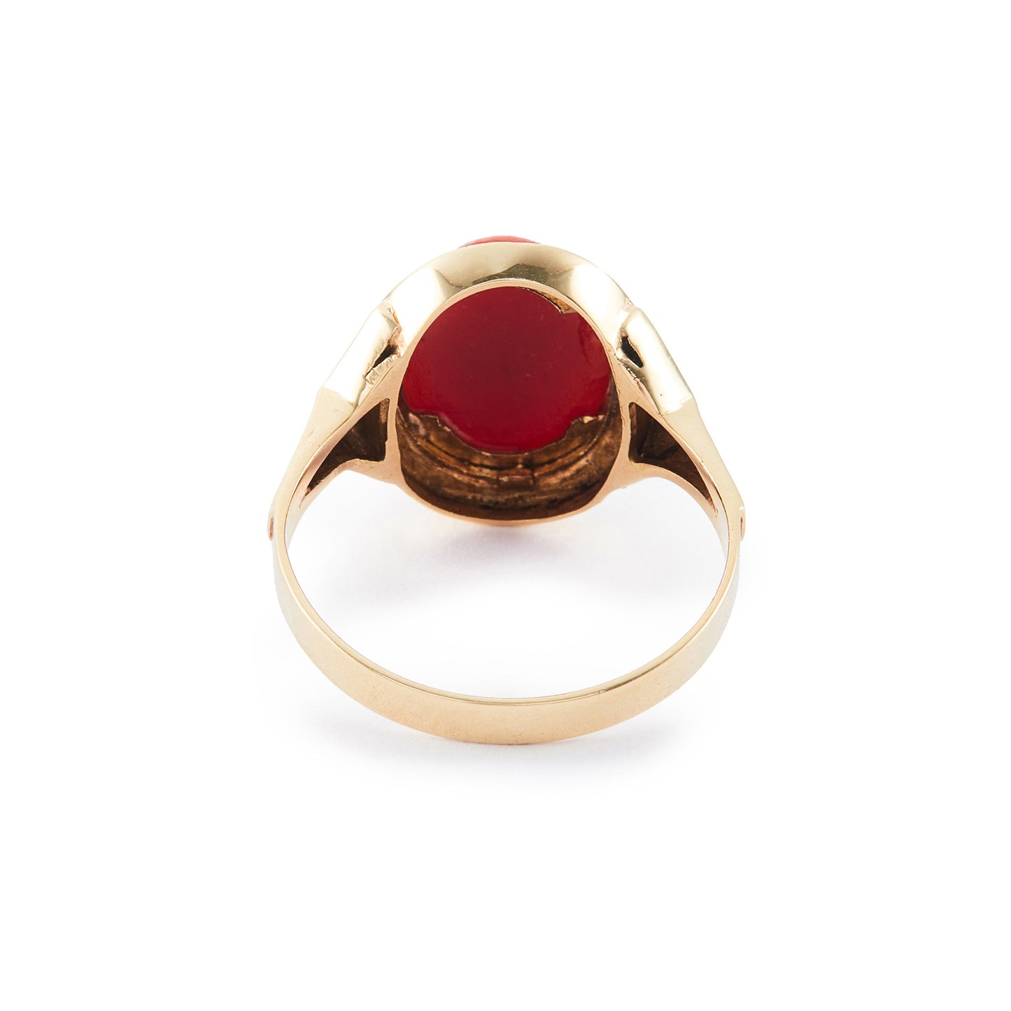 Victorian 14ct Gold Coral Ring