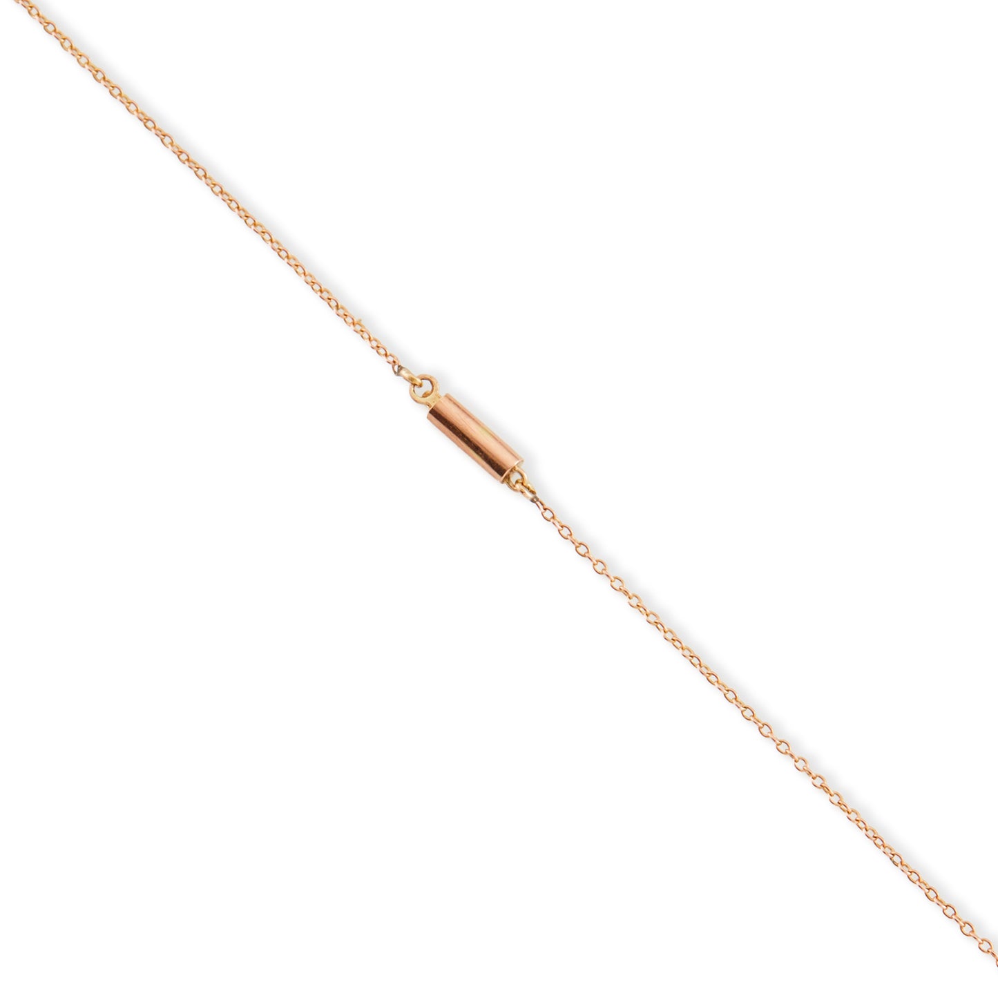Delicate Victorian 9ct gold dangling pendant, set with two peridots and four seed pearls. Barrel clasp.
