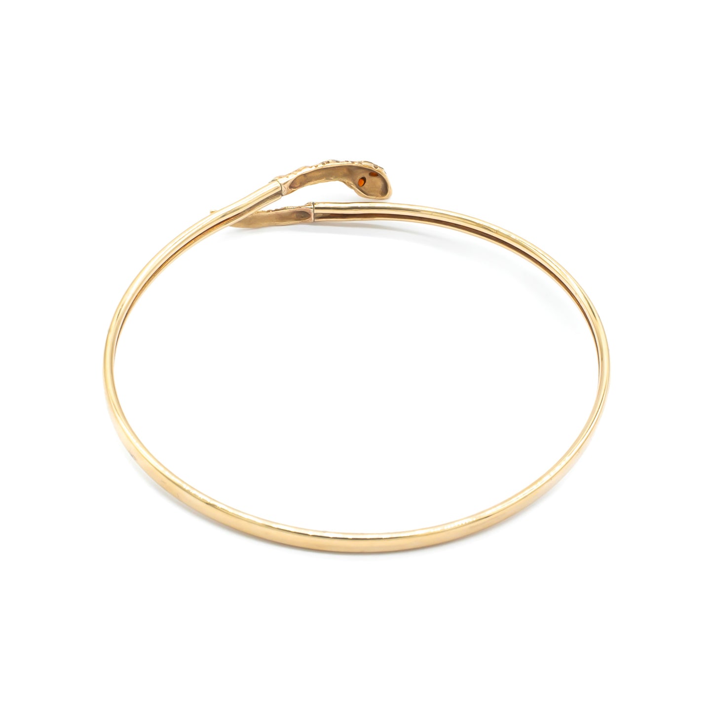 Victorian 9ct Gold Snake Bangle