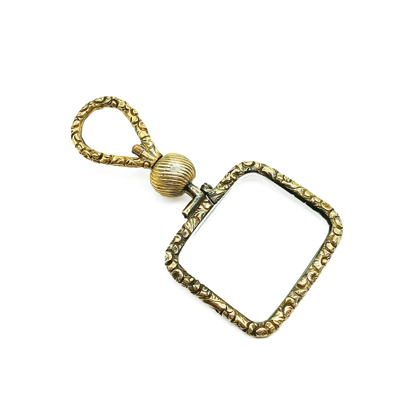 Beautifully engraved Victorian gold plated lorgnette which can be worn as a pendant.