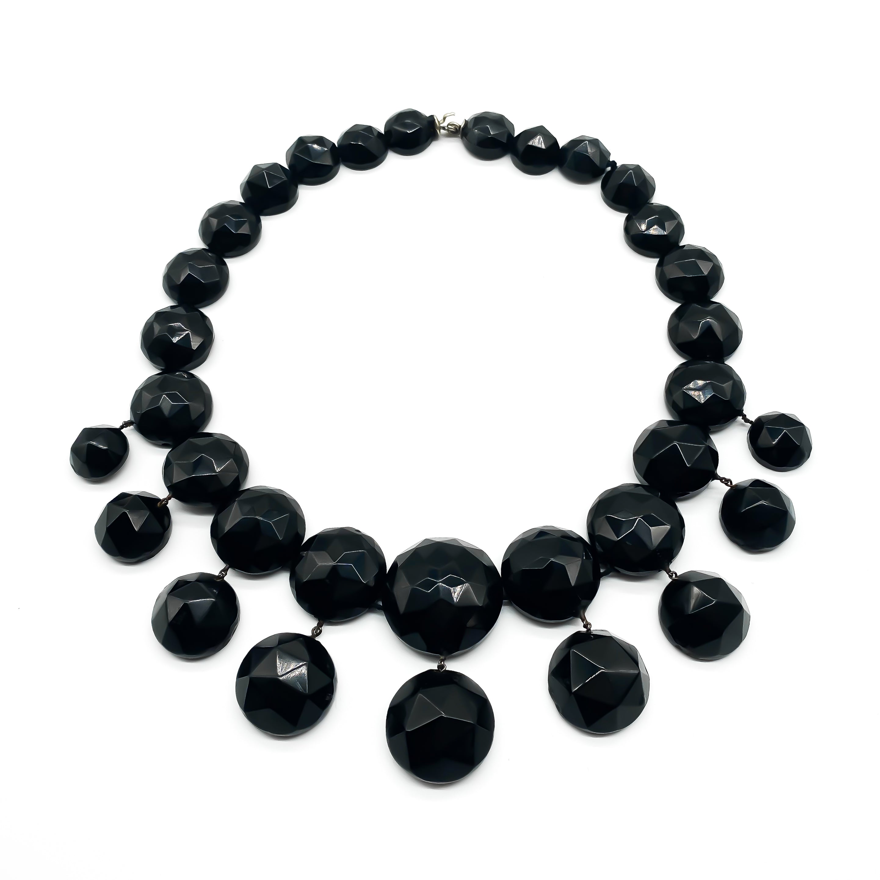 Victorian jet necklace Clearance