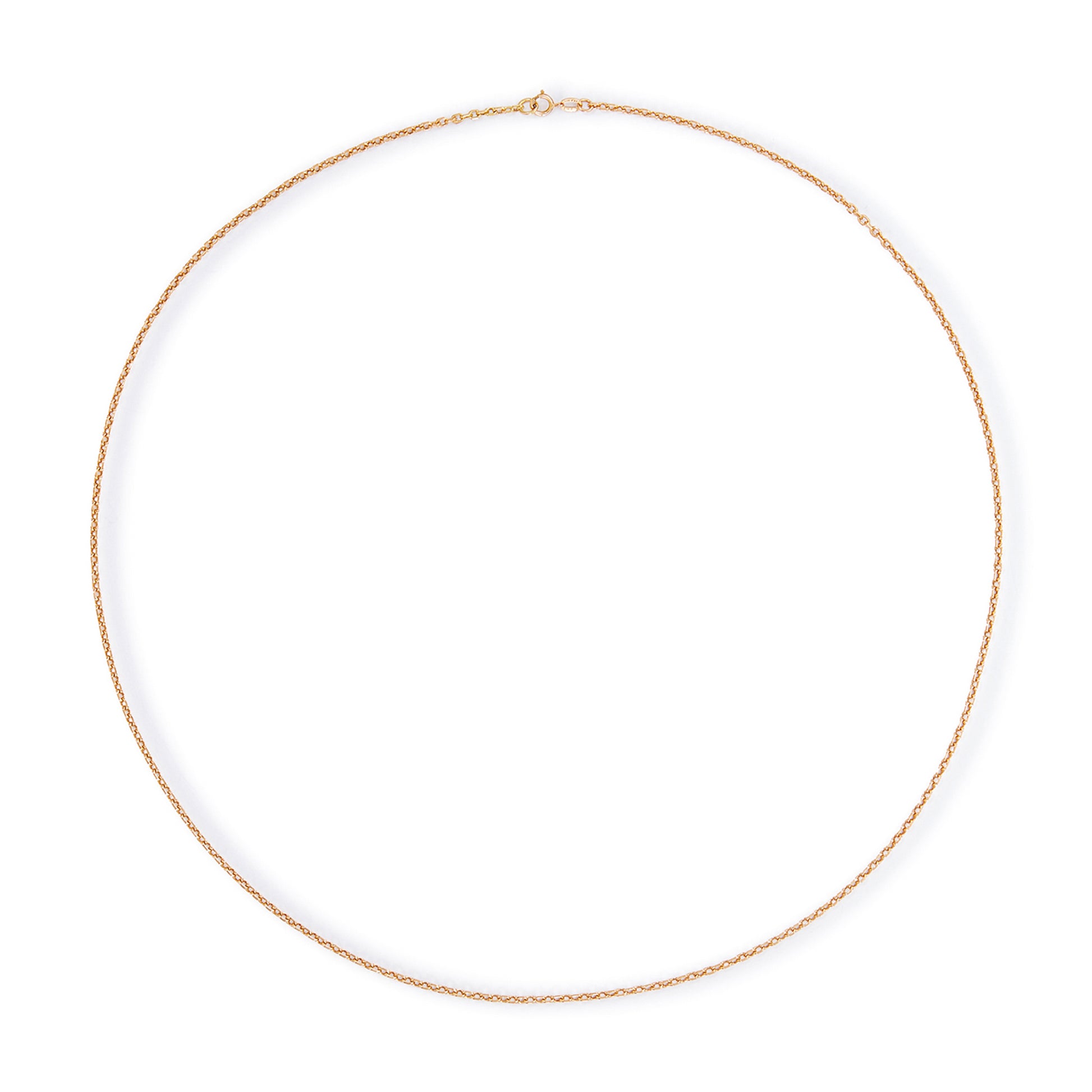 Classic 18ct gold belcher link chain.