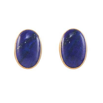 18ct Gold Lapis Lazuli Earrings