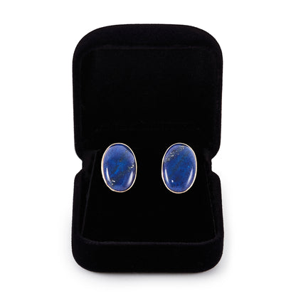 18ct Gold Lapis Lazuli Earrings