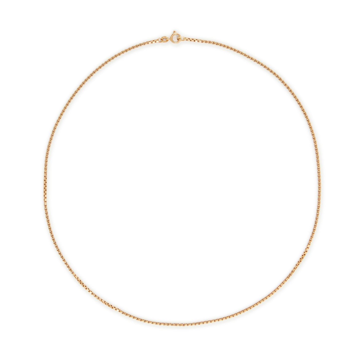 Classic 18ct gold Unoaerre box link chain.