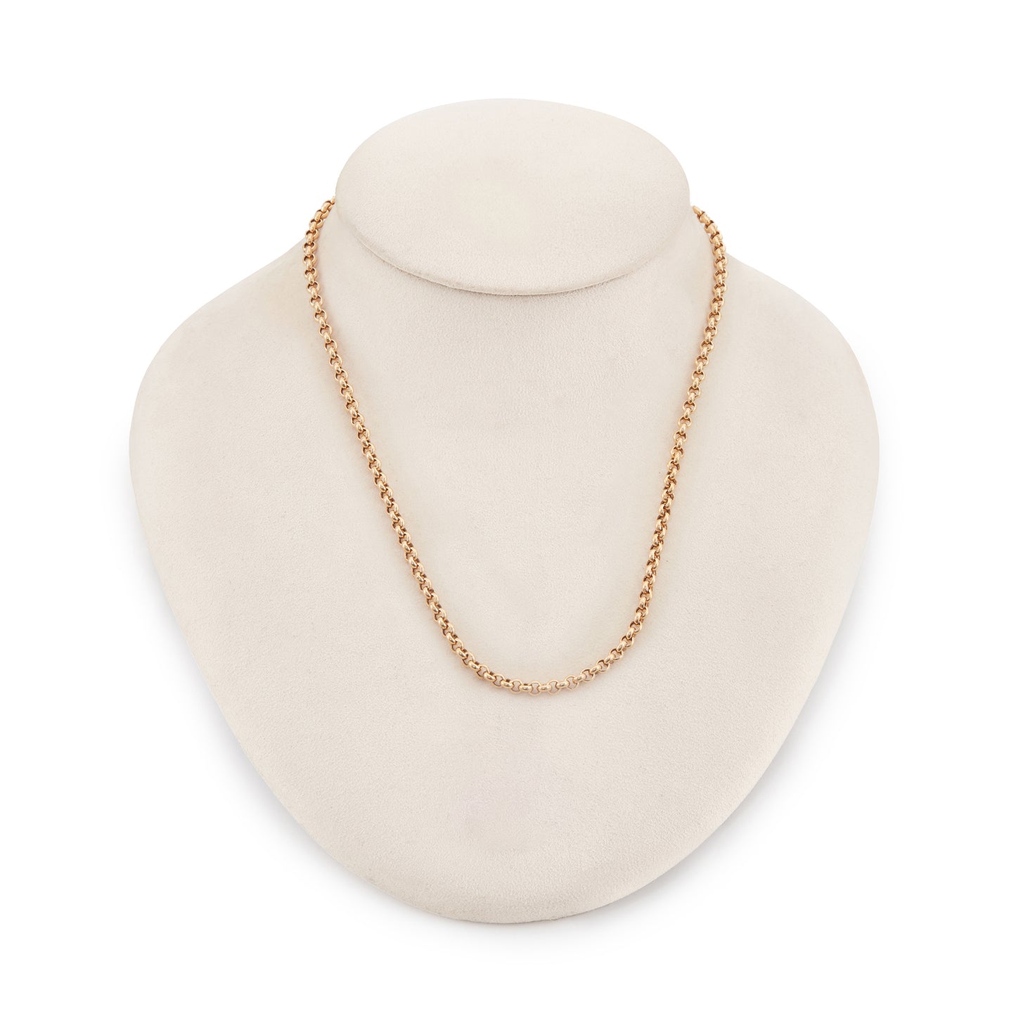 Classic 9ct yellow gold belcher link chain.
