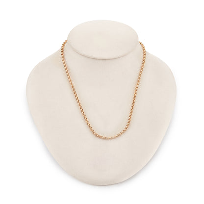 Classic 9ct yellow gold belcher link chain.