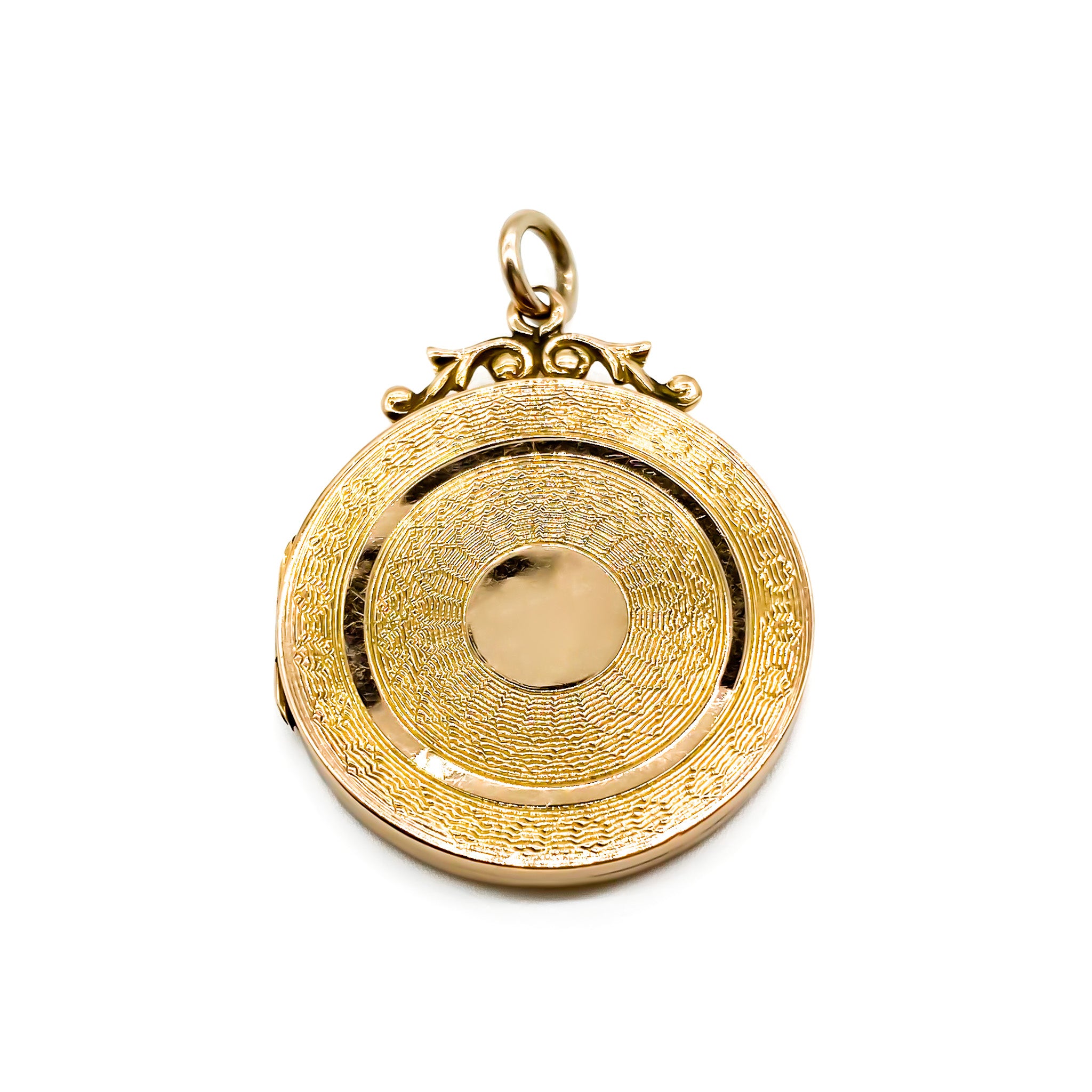 Front Row Locket 9ct Rose Gold Back and Front Locket – Paisley's Antique Jewellery