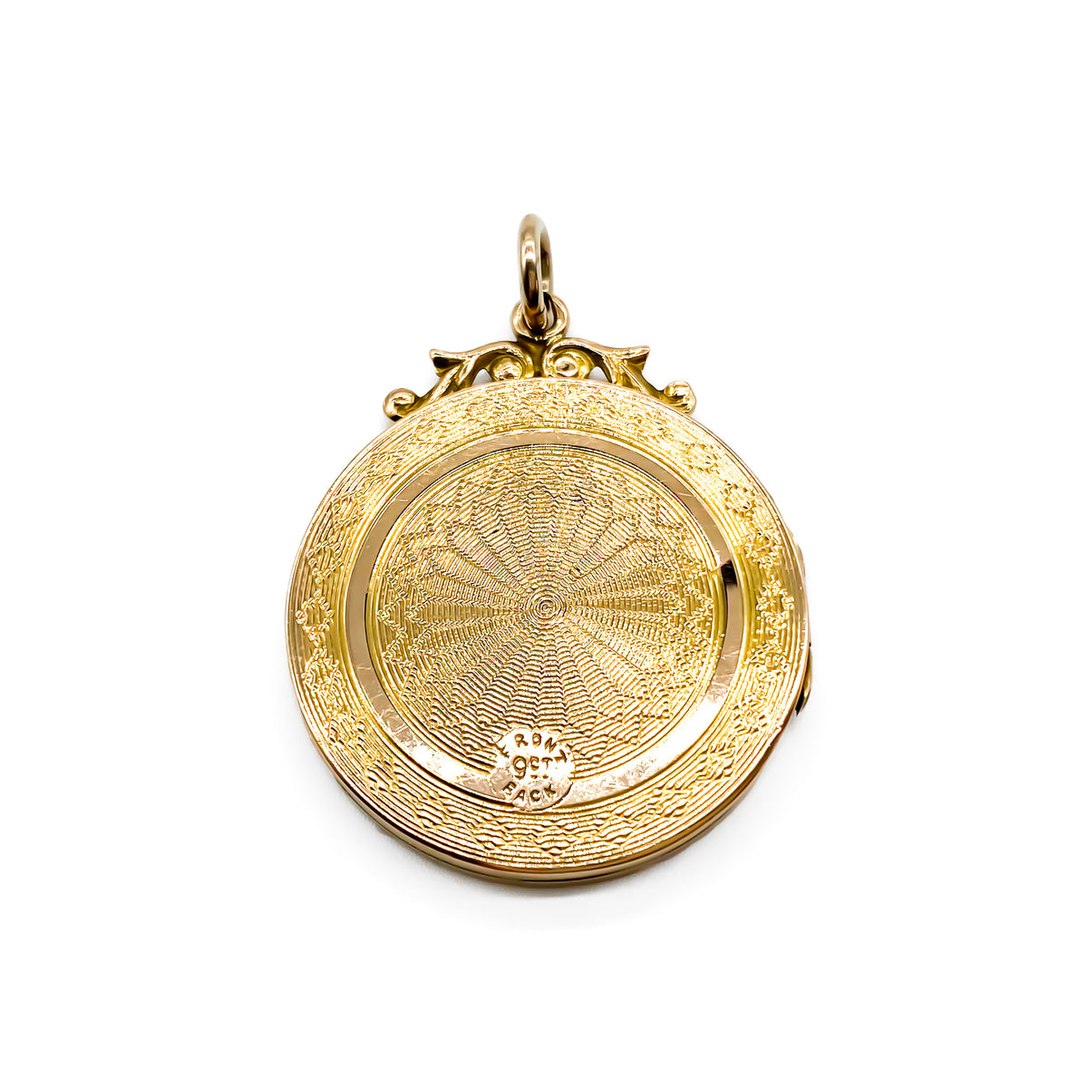 Locket Back 9ct Rose Gold Back and Front Locket – Paisley's Antique Jewellery