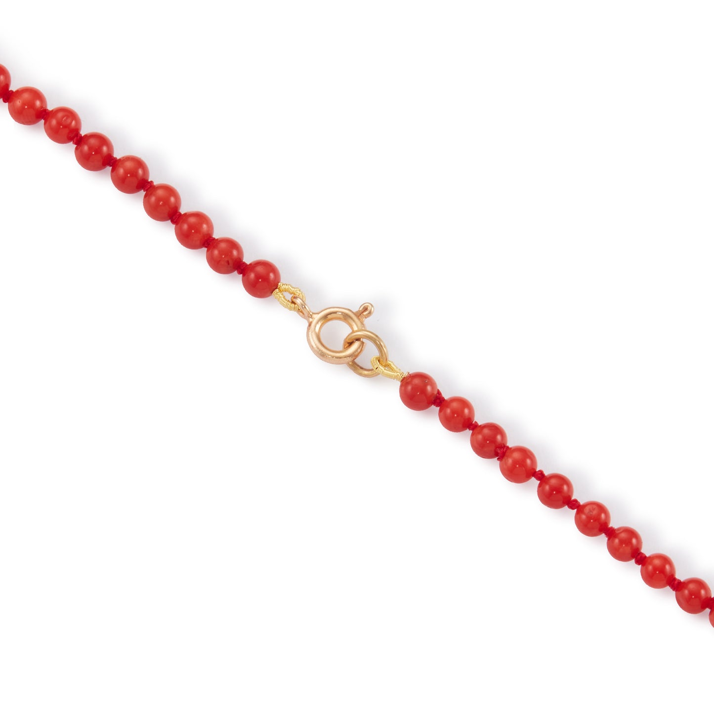 9ct Gold Coral Necklace