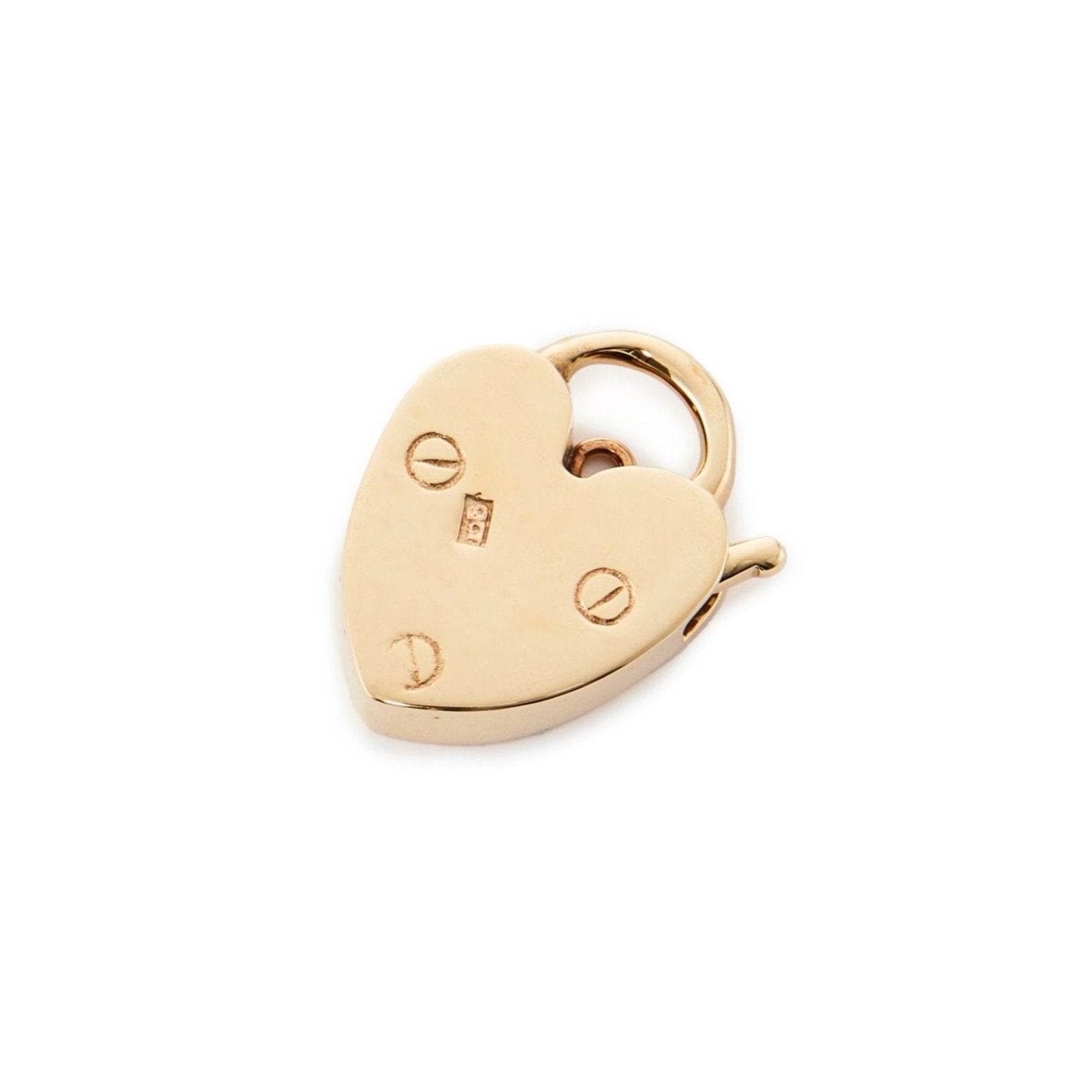 Chunky antique 9ct gold padlock. Can be used as a charm or a clasp for a bracelet or a chain. 