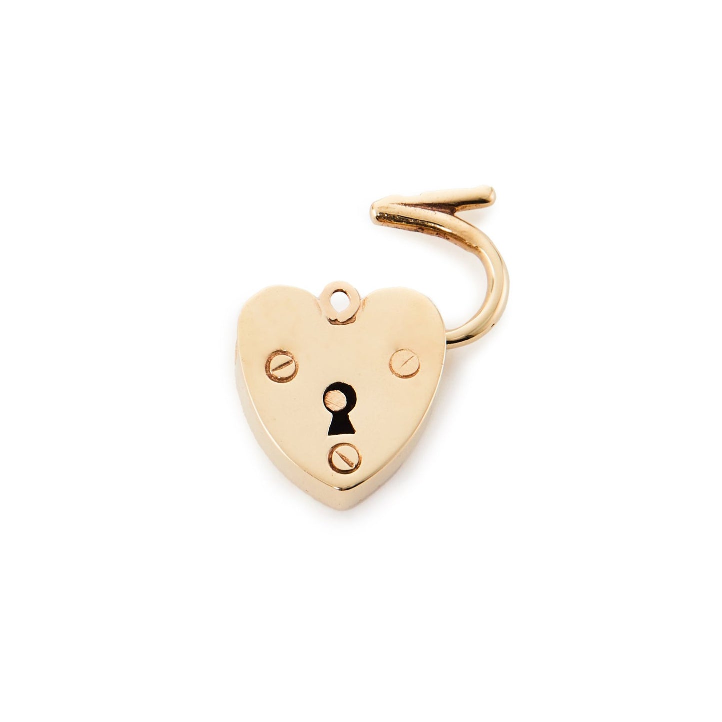 Chunky antique 9ct gold padlock. Can be used as a charm or a clasp for a bracelet or a chain. 