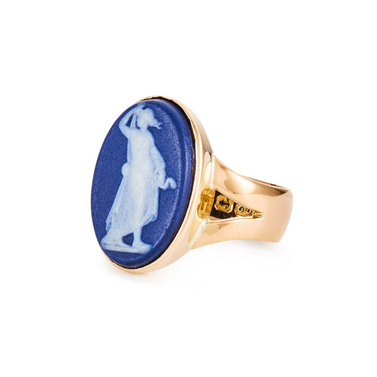 Edwardian 22ct Gold Wedgwood Ring