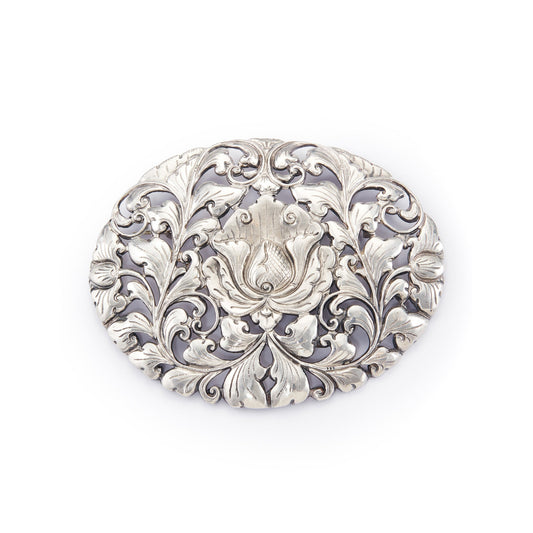 Large Art Nouveau Silver Brooch