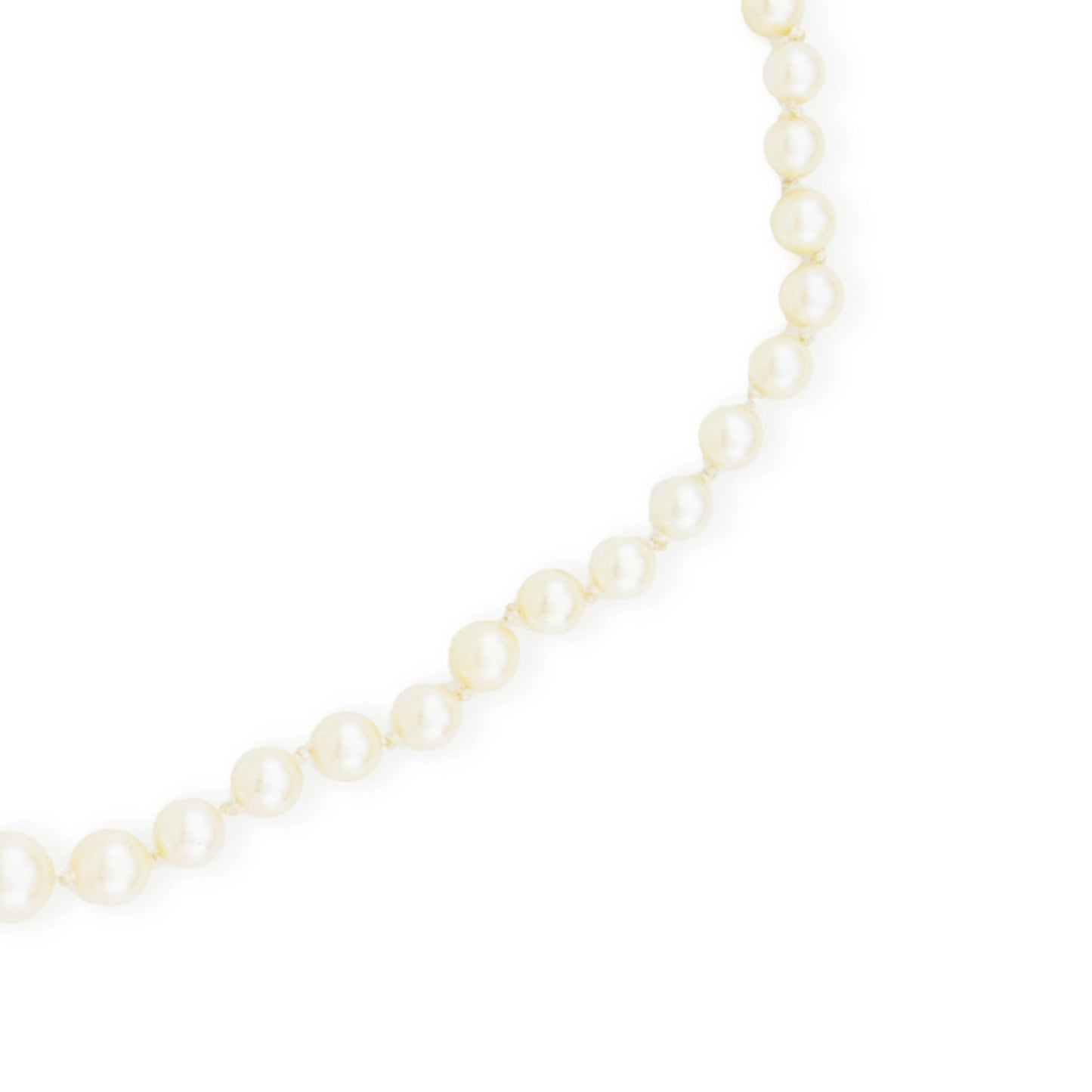 Pearl Necklace with Art Deco Diamond Clasp
