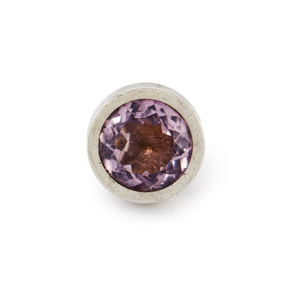 Sought-after sterling silver ring, set with a beautifully faceted star design light purple amethyst. Designer: Kupittaan Kulta. Norway.