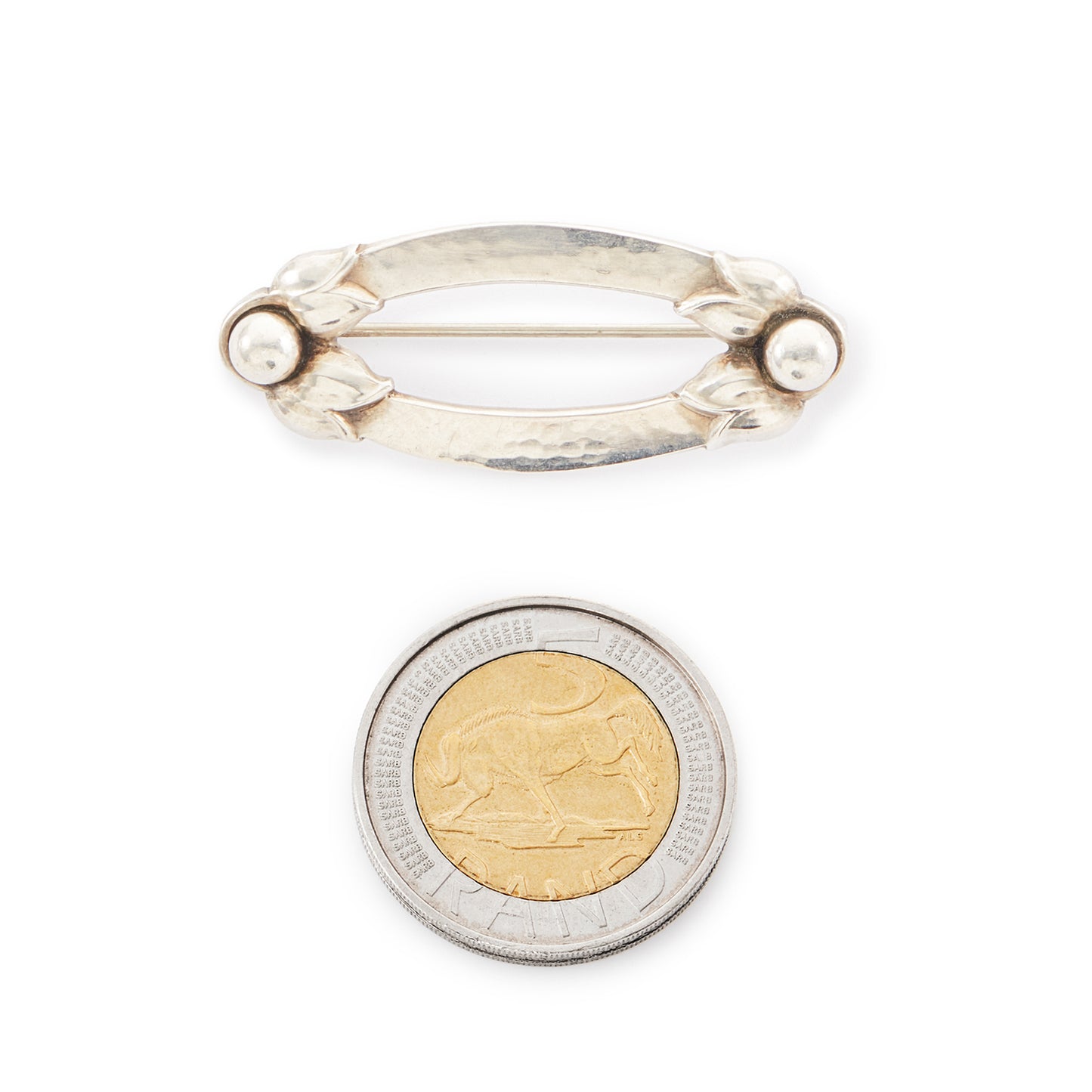 Classic sterling silver Georg Jensen brooch. Design 141
Circa 1940’s