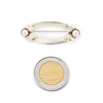 Classic sterling silver Georg Jensen brooch. Design 141
Circa 1940’s