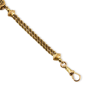 Victorian 15ct Gold Albertina Bracelet