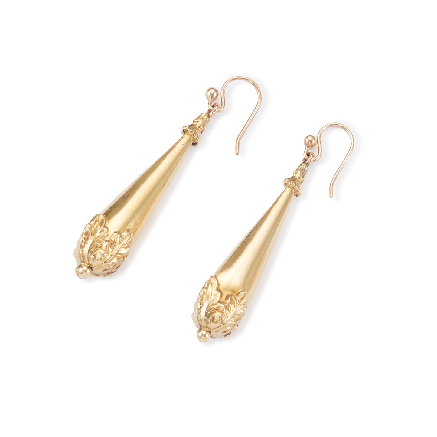 Gorgeous Victorian 15ct yellow gold plated dangling drop earrings. Makes an impressive show. The earrings are hollow which makes them light and therefore easy to wear.