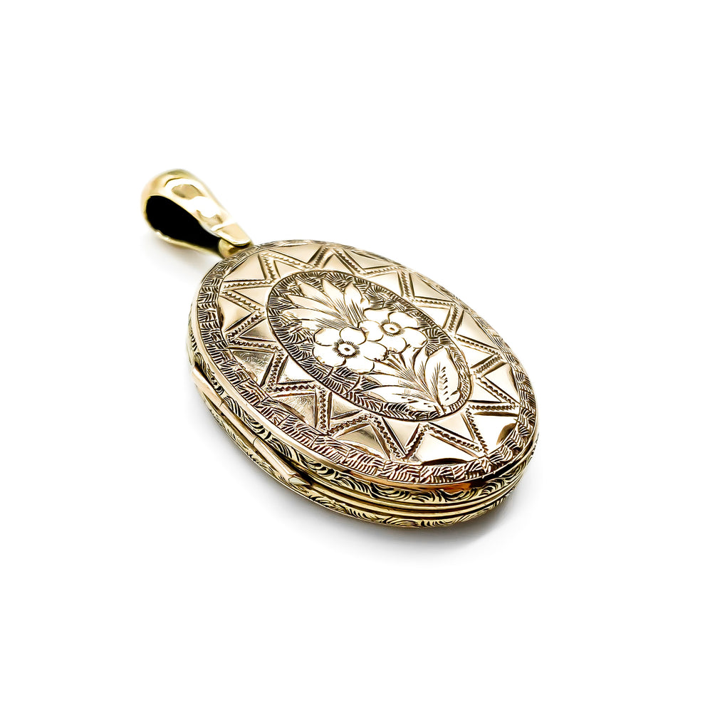 Victorian 9ct Rose Gold Back and Front Mourning Locket – Paisley's ...