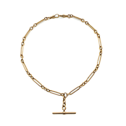 Victorian 9ct Rose Gold Fob Chain