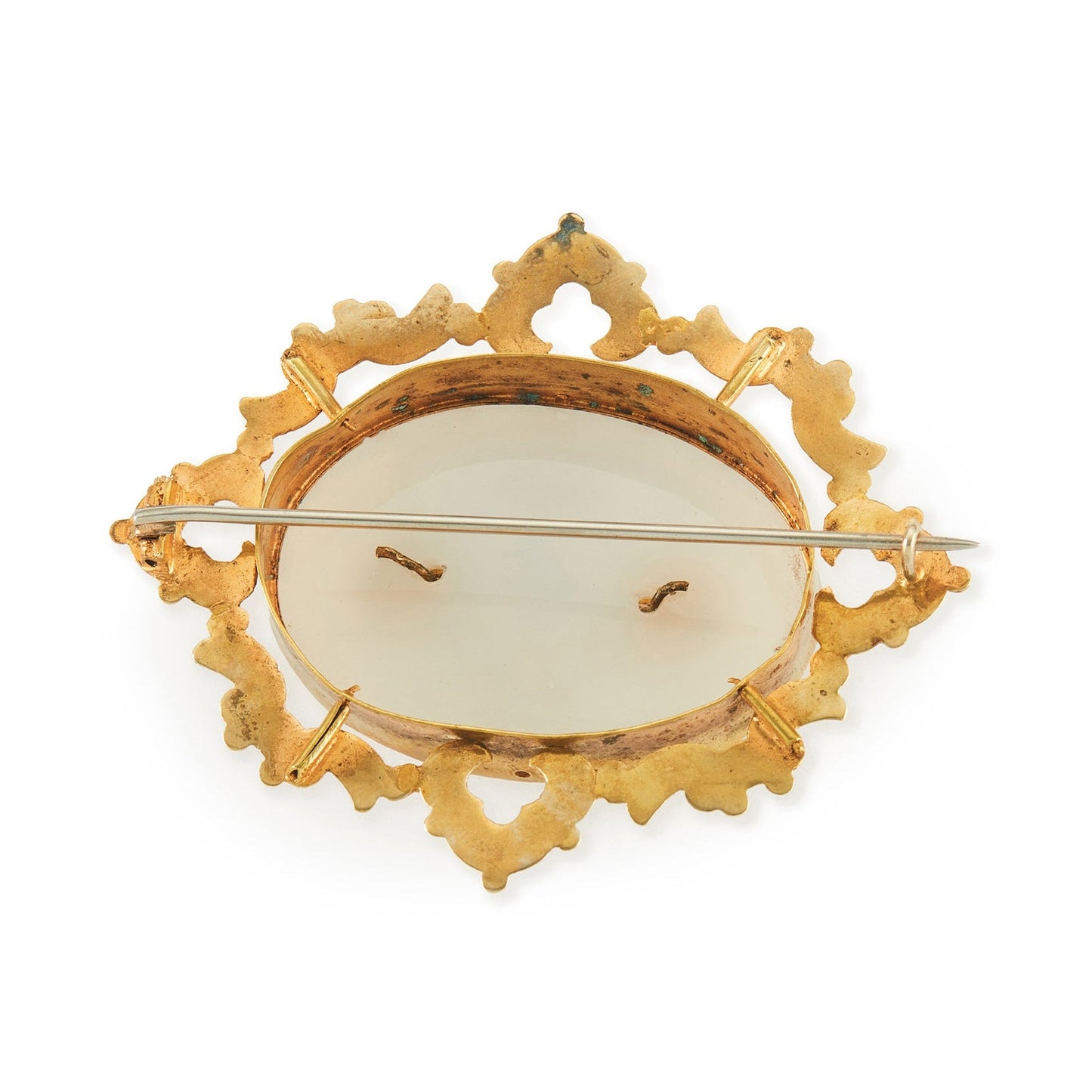 Victorian Agate Pinchbeck Brooch