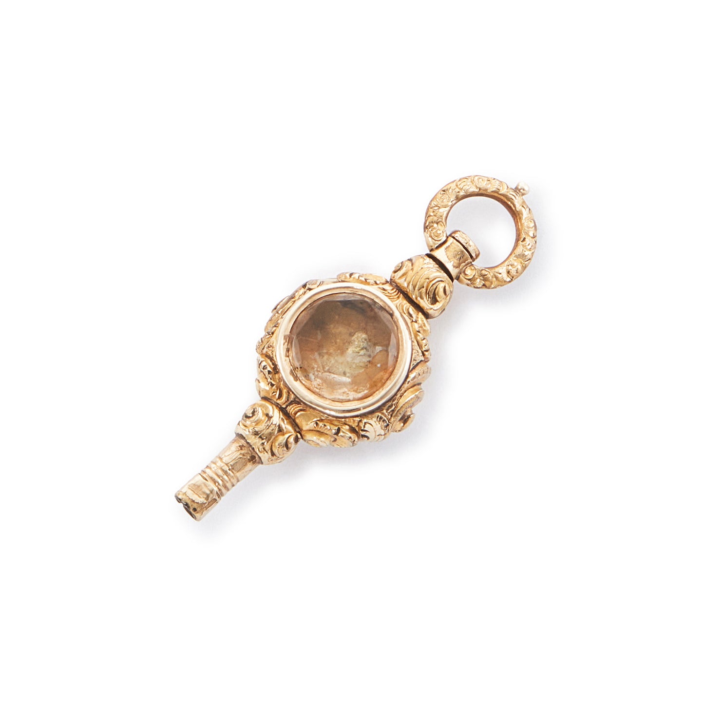 Victorian Gold-Plated Watch Key