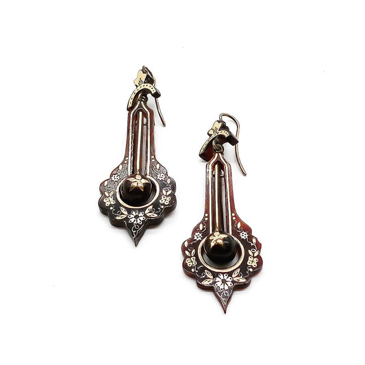 Victorian Piqué Earrings