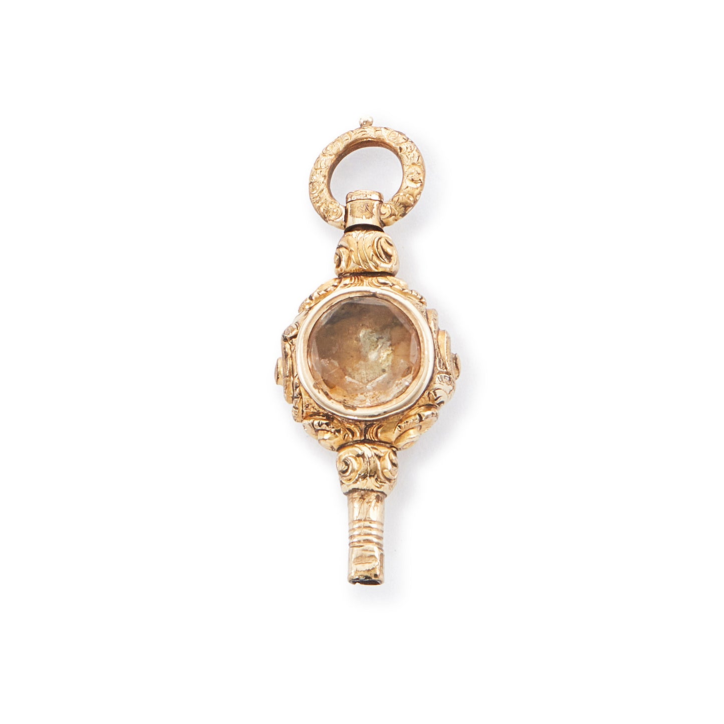 Victorian Gold-Plated Watch Key