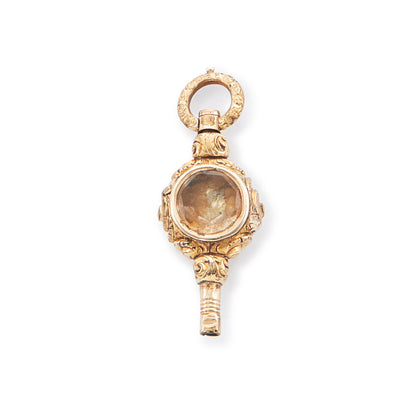 Victorian Gold-Plated Watch Key