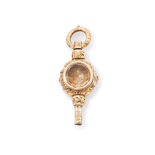 Victorian Gold-Plated Watch Key