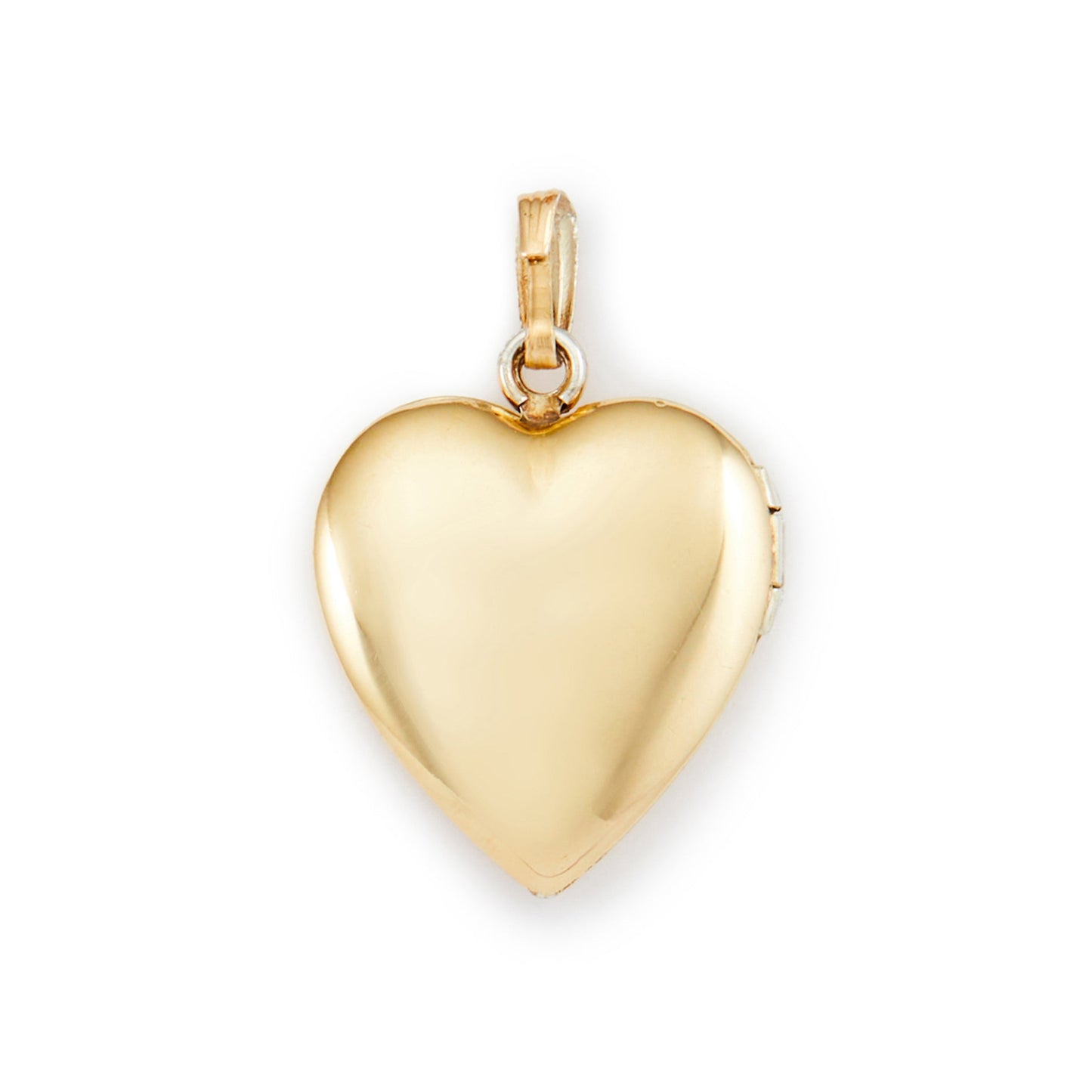 Quaint vintage 12ct gold on sterling silver heart locked with beautiful floral engraving and the initial B. The locket holds two photographs.