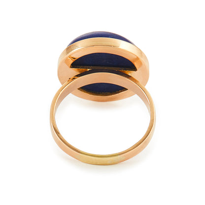 Vintage 18ct Gold Lapis Lazuli Ring