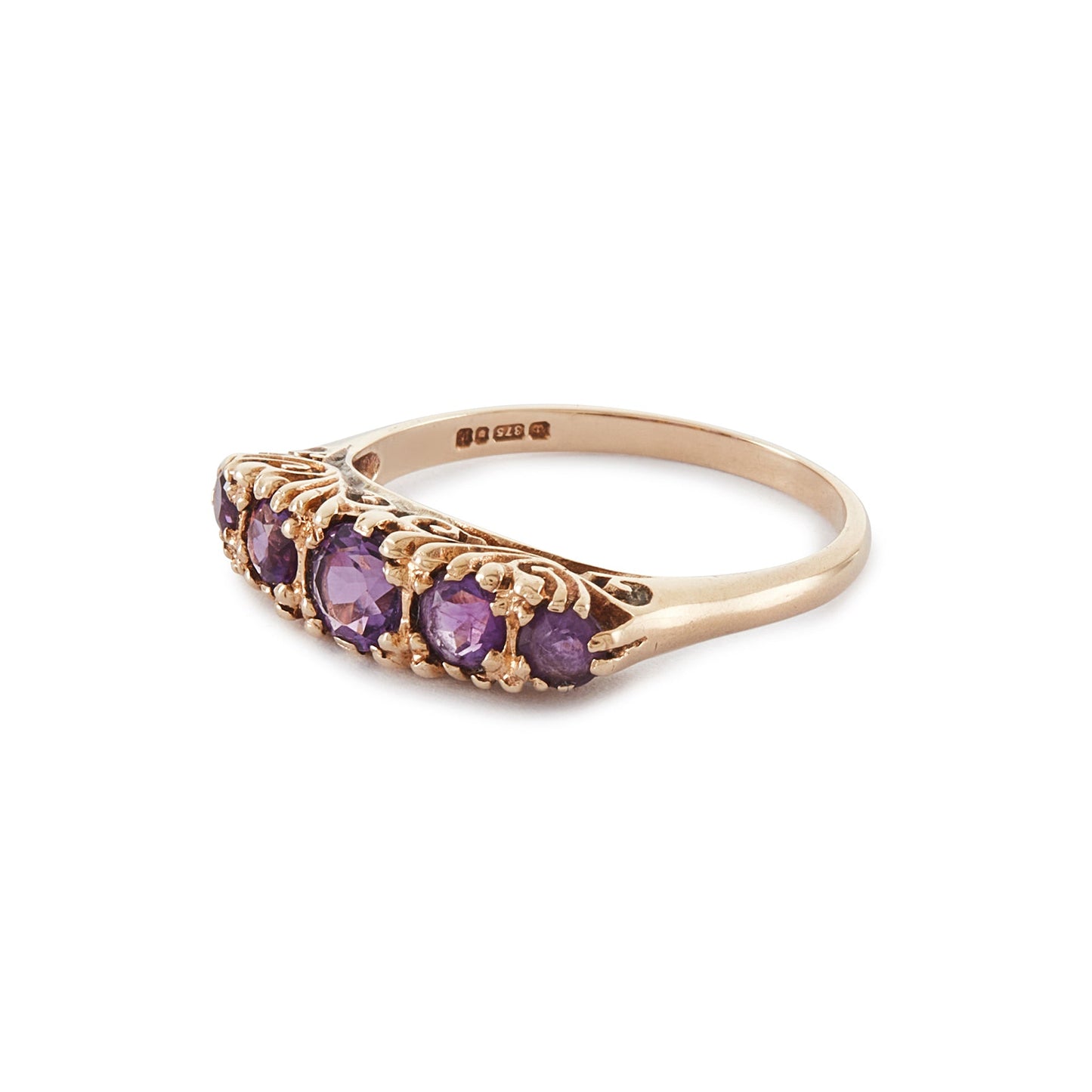 Vintage 9ct Gold Amethyst Ring