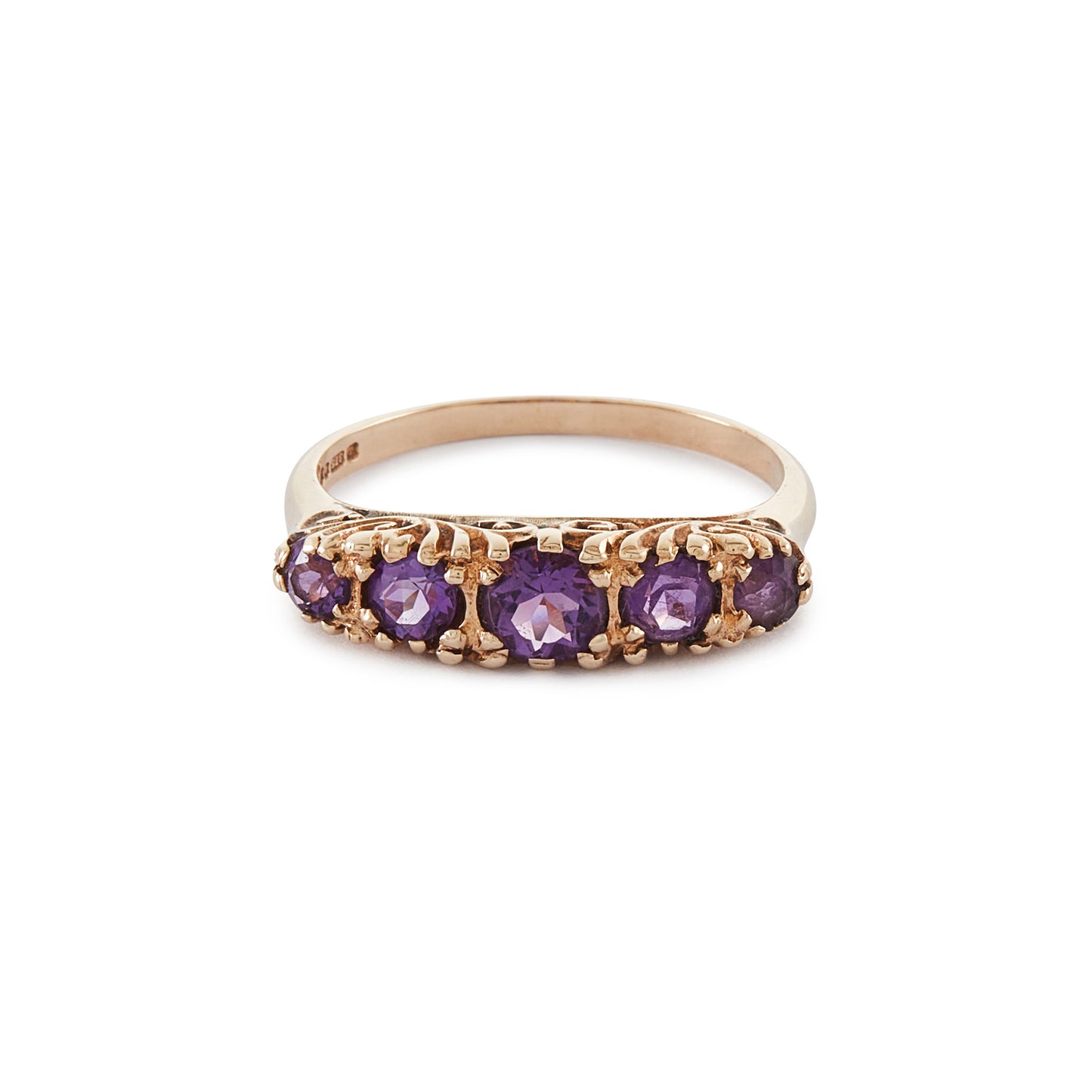 Vintage 9ct Gold Amethyst Ring