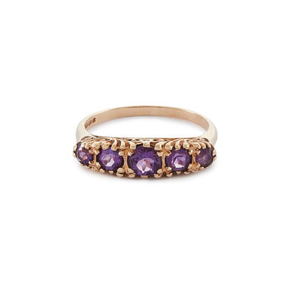 Vintage 9ct Gold Amethyst Ring